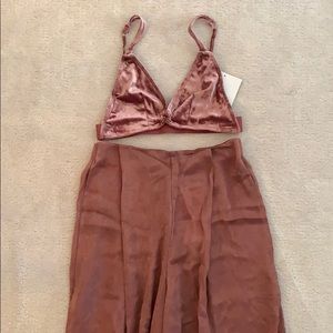 Brand New Naked Wardrobe blush matching Set